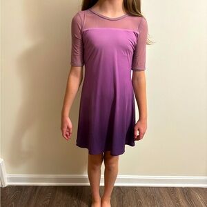 Weissman child large purple ombré dress